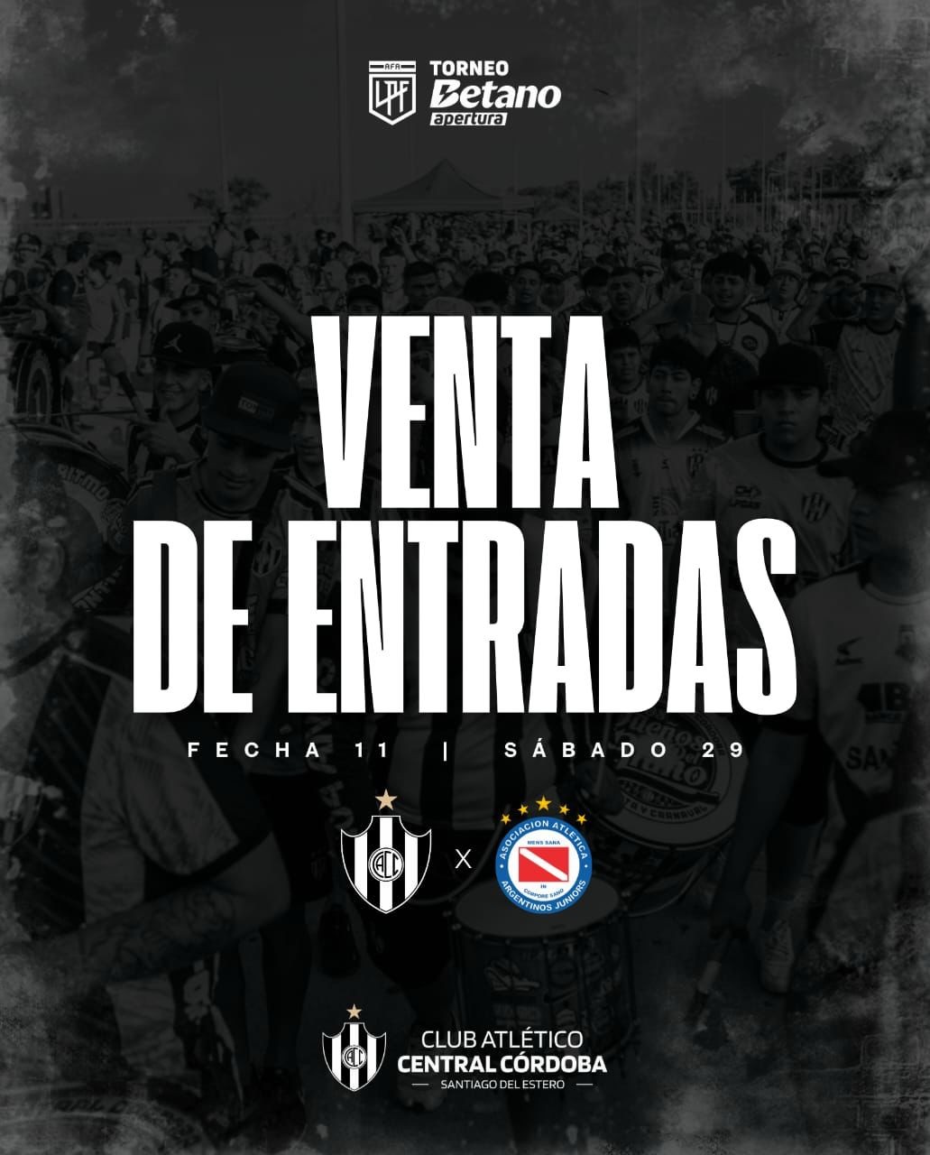 IMG-20250326-WA0005.jpg ARRANCA LA VENTA DE ENTRADAS PARA CENTRAL CORDOBA – ARGENTINOS JUNIORS