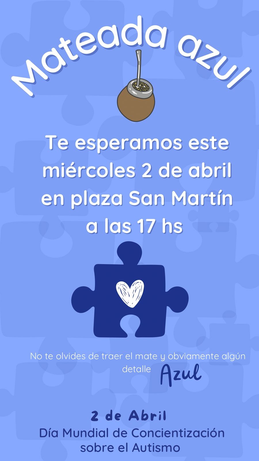 Día Mundial del Autismo: San Andrés de Giles celebra con la «Mateada Azul»