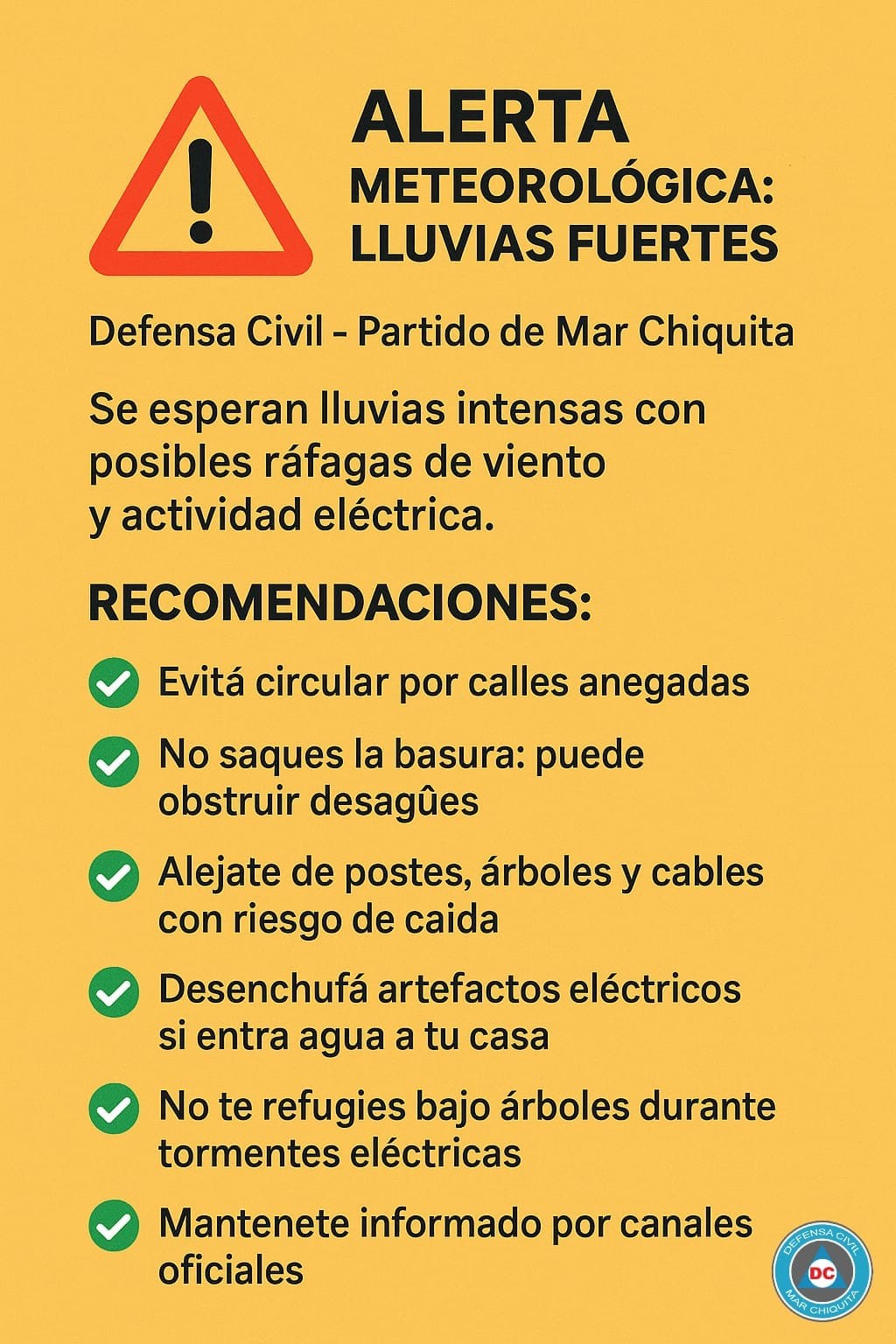 ALERTA METEOROLÓGICA