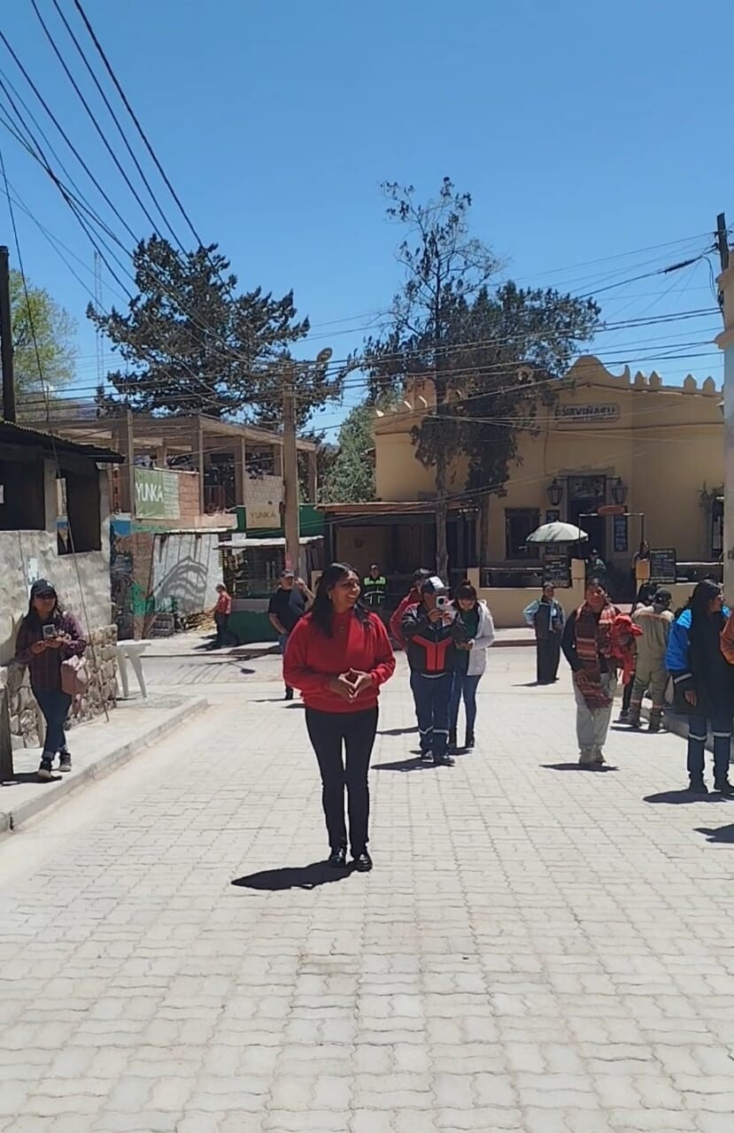 Inauguración de la primera etapa del adoquinado en Tilcara