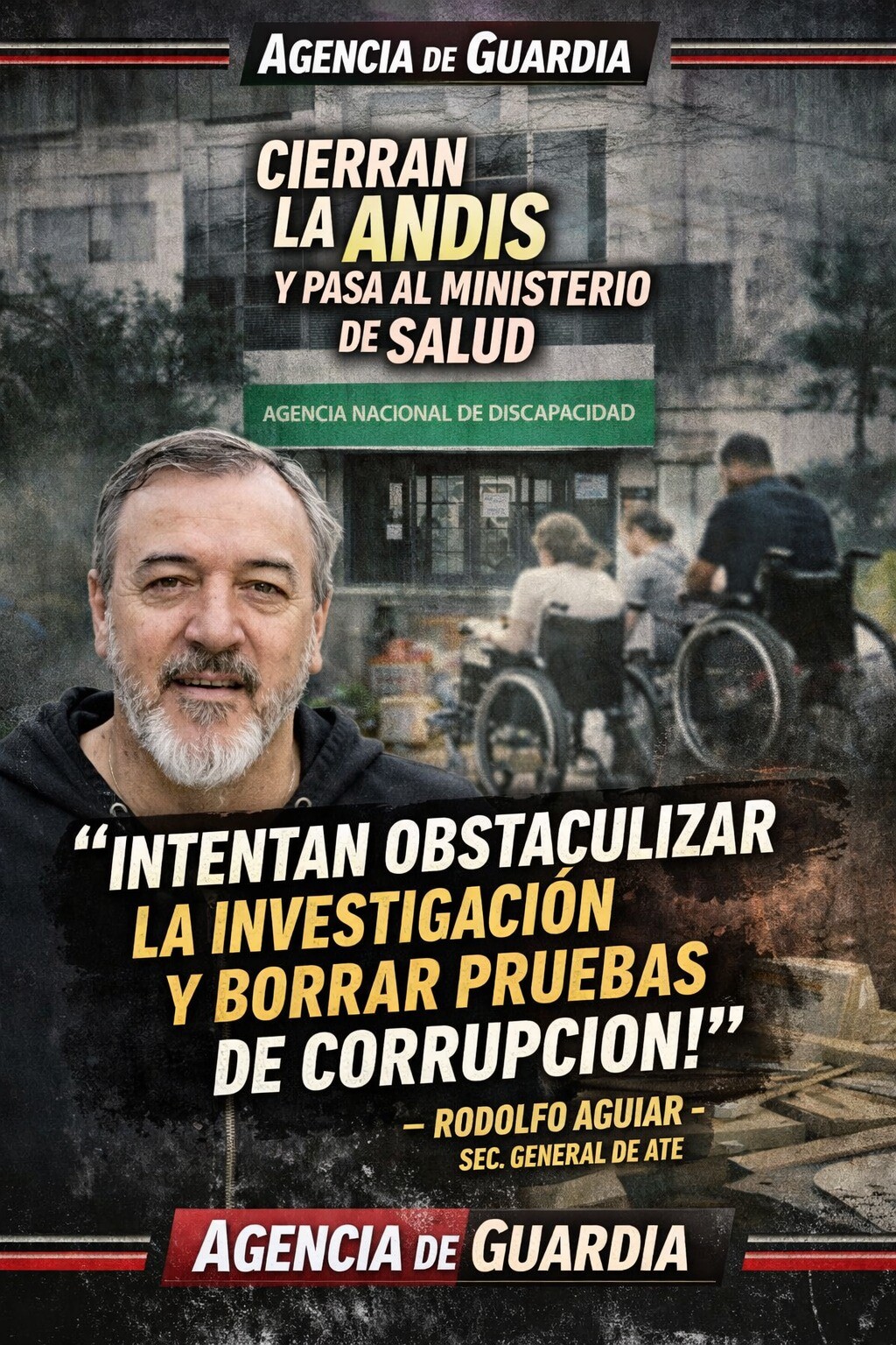 Fuerte rechazo de ATE al cierre de la ANDIS: denuncian intento de borrar pruebas de corrupción y un grave retroceso en políticas públicas