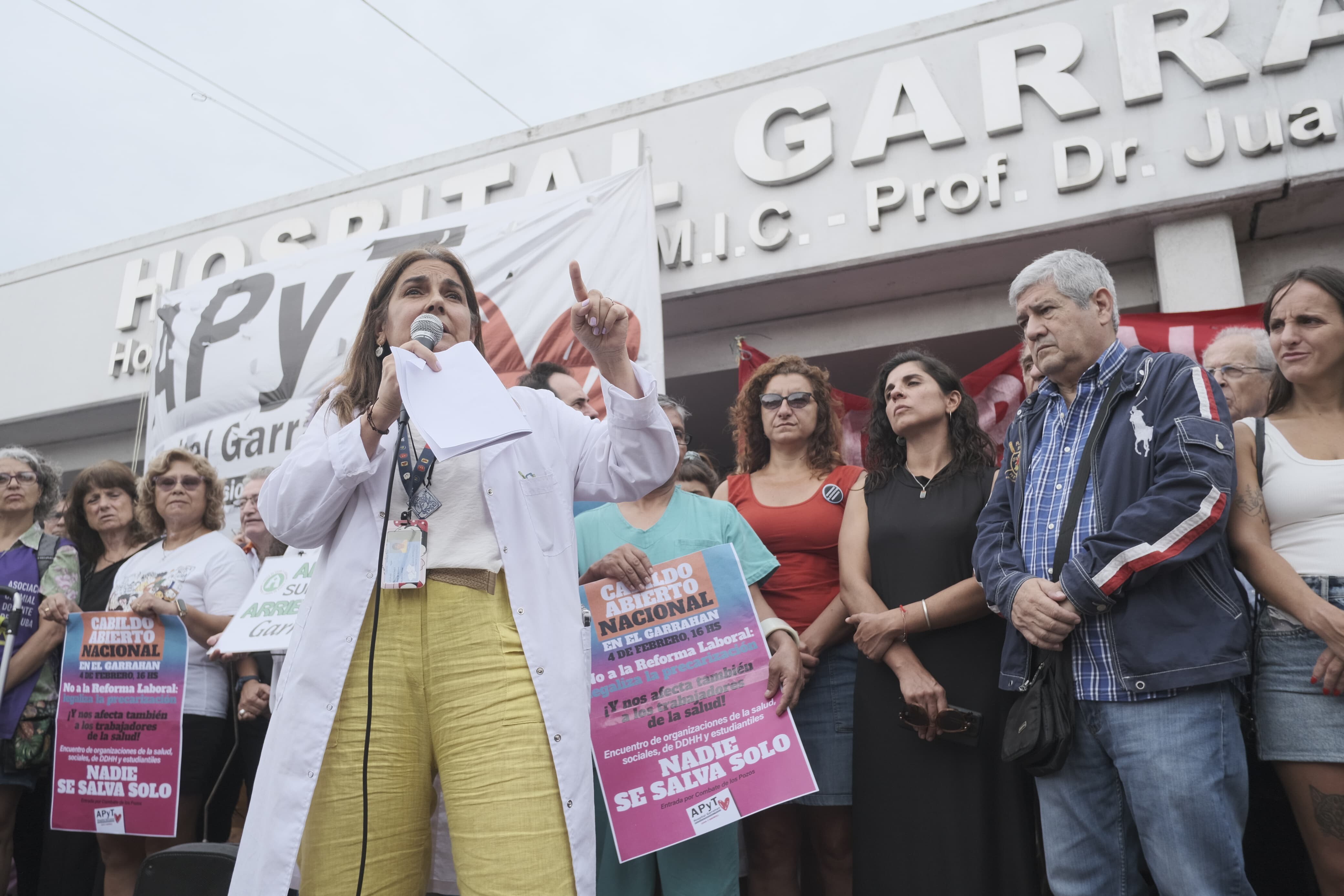 Conferencia de prensa en el Garrahan Conferencia de prensa en el Garrahan