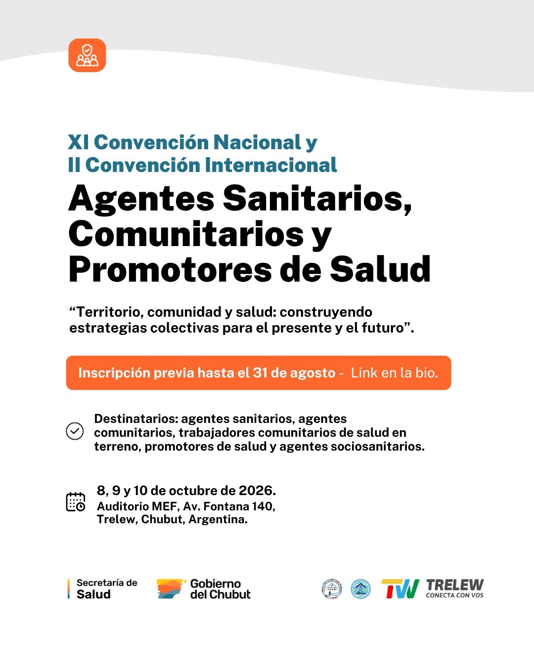 IMG-20260606-WA0032.jpg Chubut será sede de la “Convención Nacional e Internacional de Agentes Sanitarios”