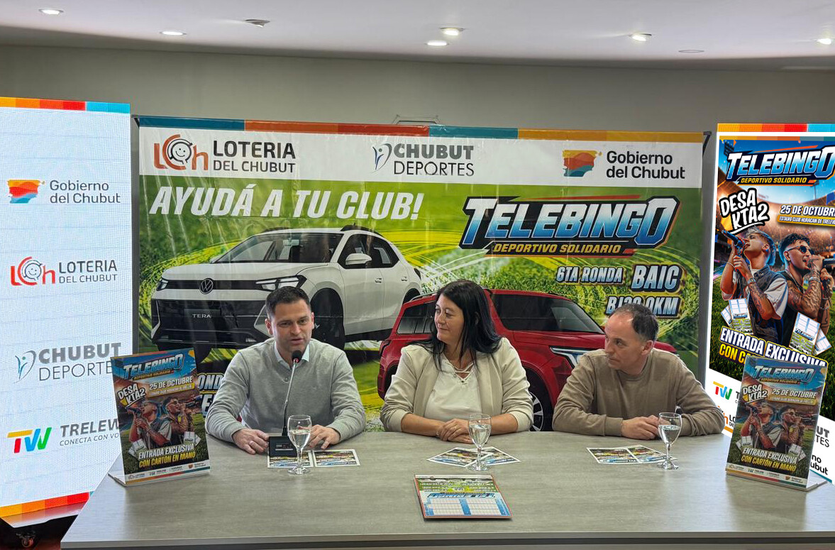 Trelew tendrá un gran cierre del Telebingo Deportivo con Desakta2 Trelew tendrá un gran cierre del Telebingo Deportivo con Desakta2