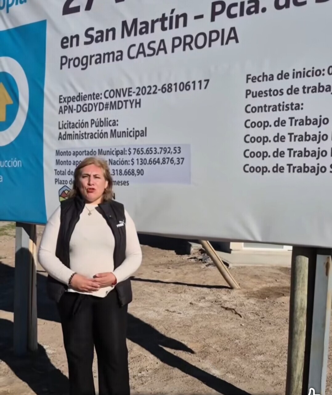 La gestion de la intendenta Analia Becerra de  San Martín sigue haciendo realidad el sueño de la casa propia en el departamento.