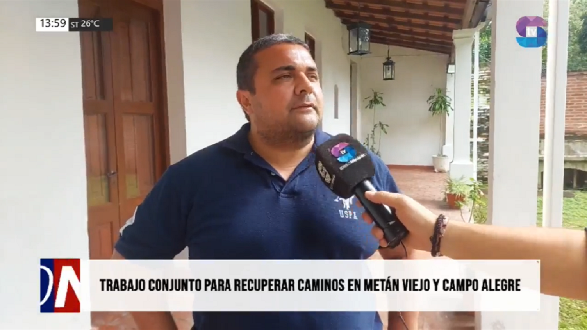INTENDENTE ED METÁN.png Metán refuerza trabajos con Provincia para recuperar caminos y avanzar en obras hídricas