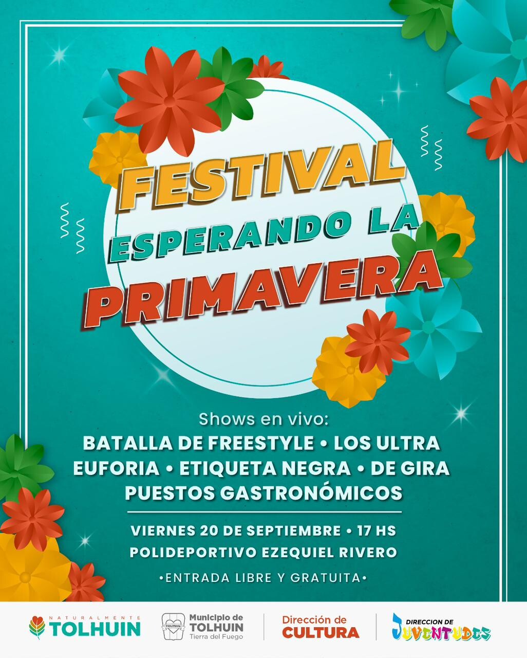 TOLHUIN CELEBRARÁ EL COMIENZO DE LA PRIMAVERA CON UN FESTIVAL MUSICAL