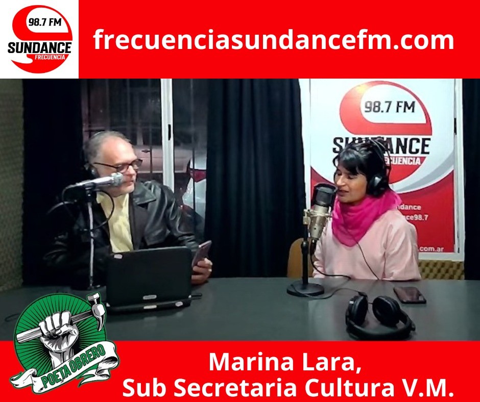 La presencia de la Sub-Secretaria de Cultura de Villa Mercedes en Frecuencia Sundance 98.7 FM
