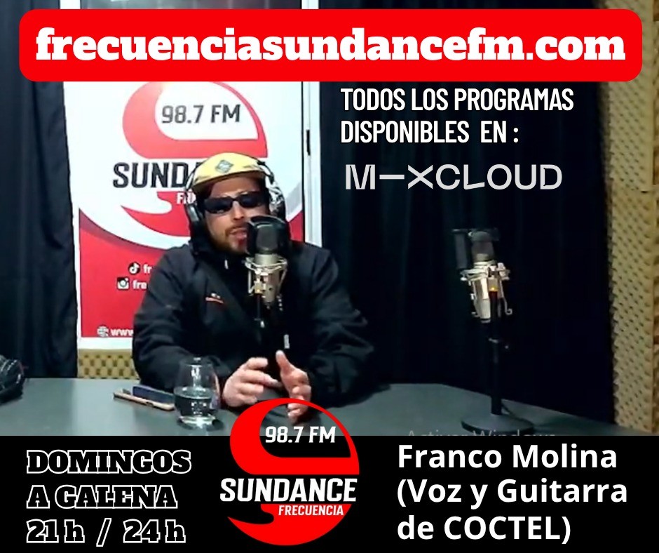 La presencia de Franco Molina en «Domingos a Galena», presentando el flamante videoclip de Coctel en este invierno 2025