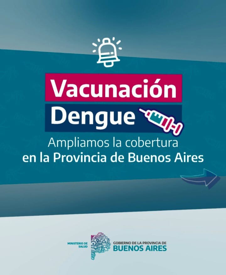 La Provincia de Bs As amplía la campaña de vacunación contra el dengue