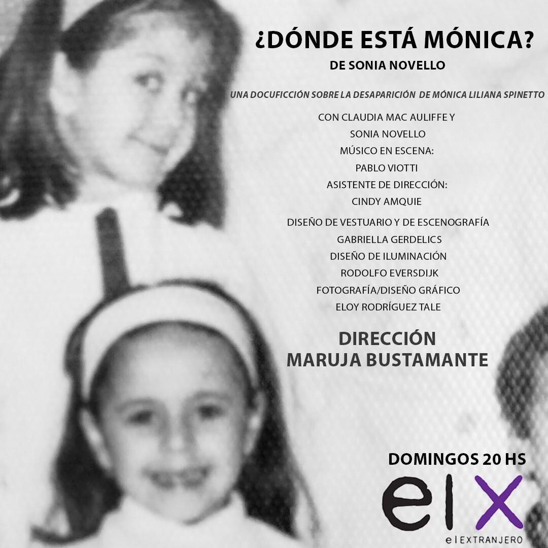 Imagen de WhatsApp 2025-10-01 a las 14.06.33_8fa0b668.jpg ¿Dónde está Mónica? (De Sonia Novello) Domingos 20 hs EL EXTRANJERO