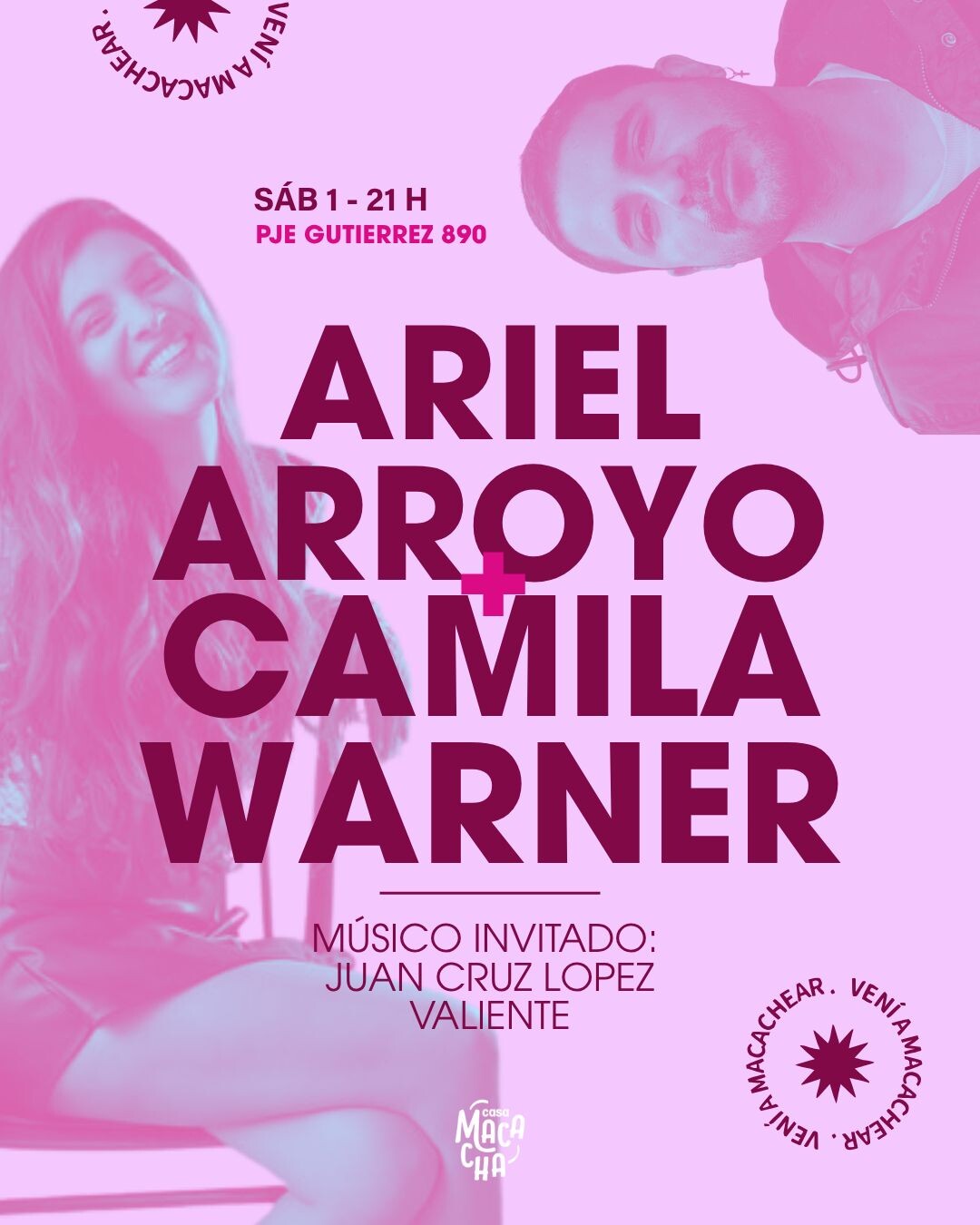 ARIEL ARROYO Y CAMILA WARNER SE PRESENTAN EN BARILOCHE