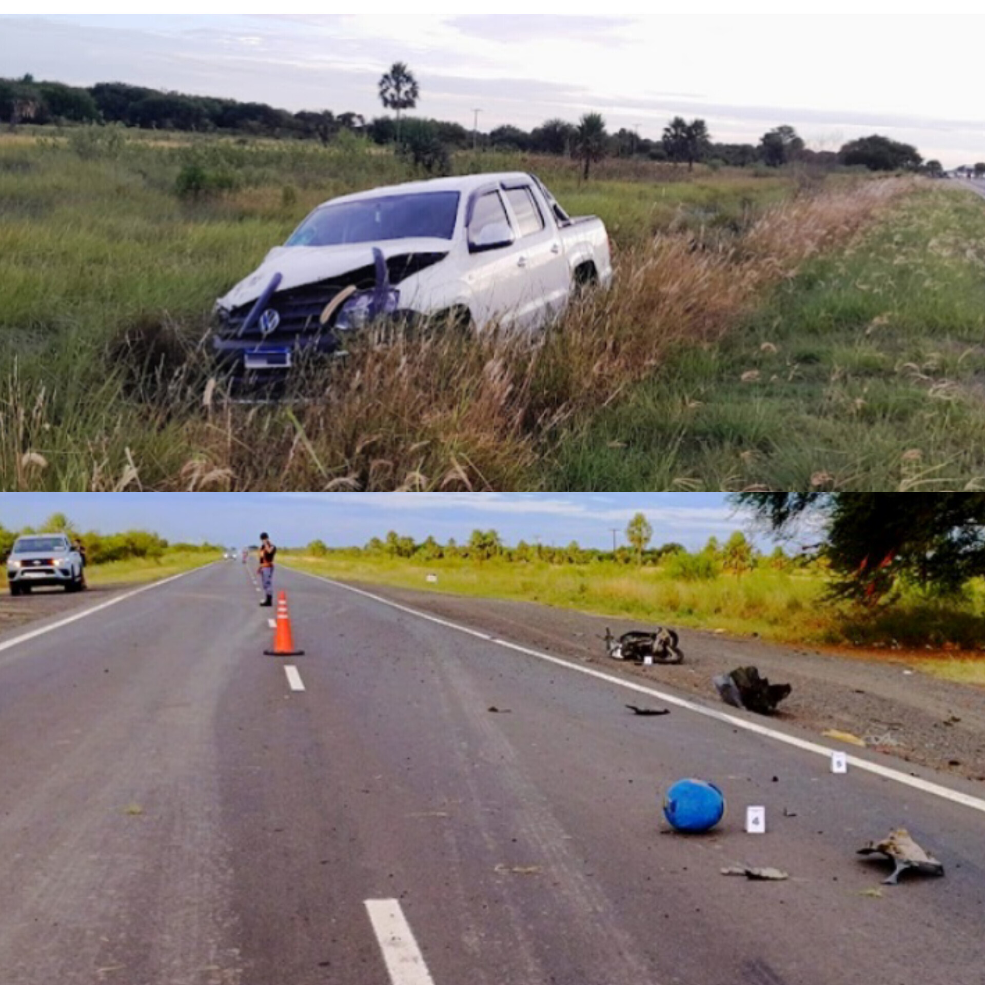 InShot_20250126_214325280.jpg Colisión entre una camioneta y una motocicleta, dejó dos víctimas fatales en Ruta 11