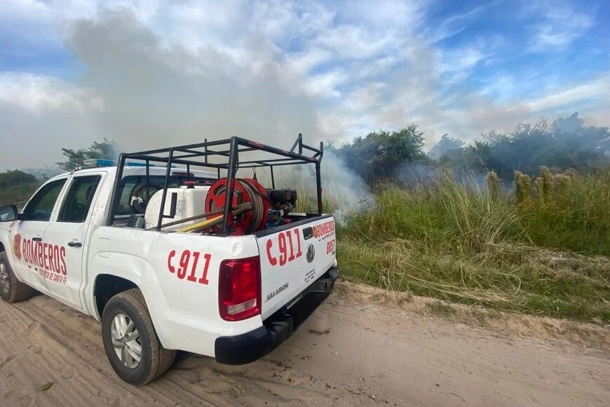 Multiples Incendios en la periferia de la ciudad de Santa Fe