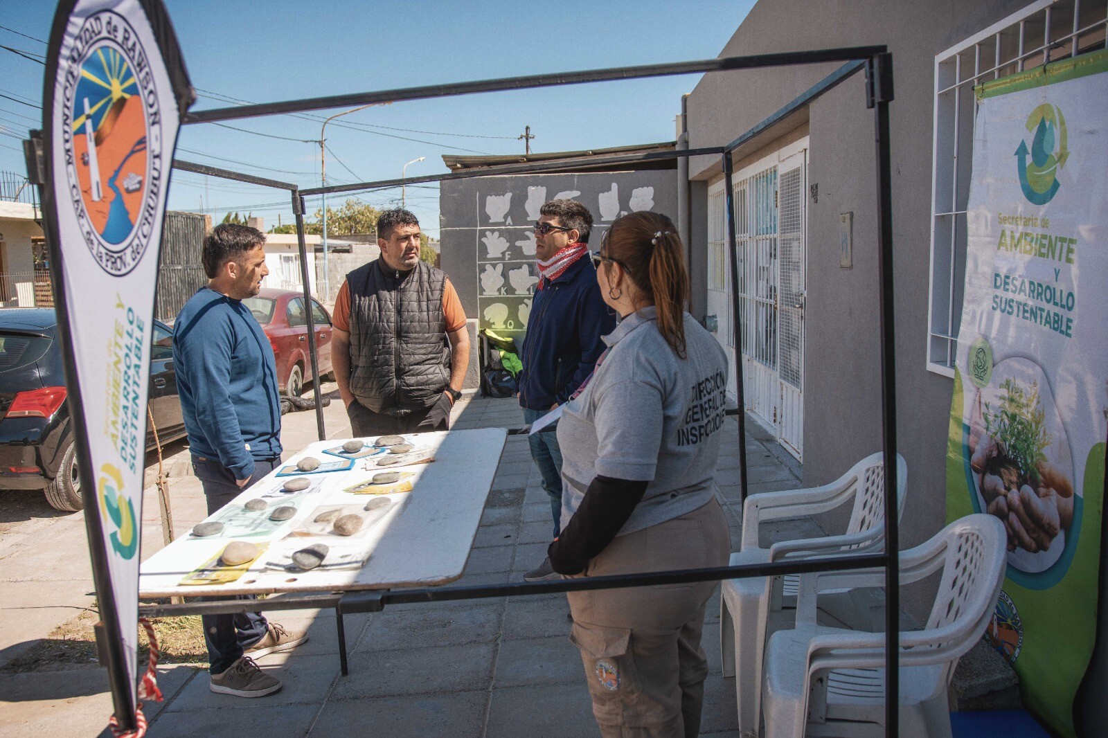 Inició la Jornada Ambiental en el barrio Río Chubut de Rawson