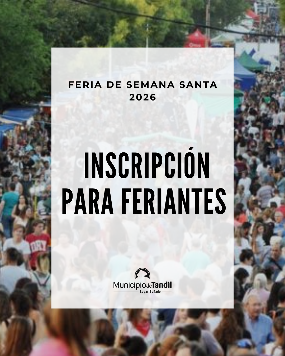 INSCRIPCIÓN PARA FERIA DE SEMANA SANTA 2026