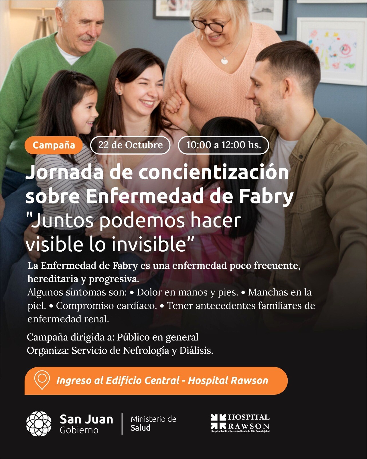 Jornada de concientización de la Enfermedad de Fabry, en el Hospital Guillermo Rawson