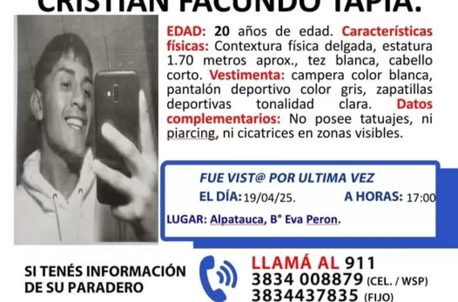 JOVEN PERDIDO.webp SOLICITUD DE PARADERO