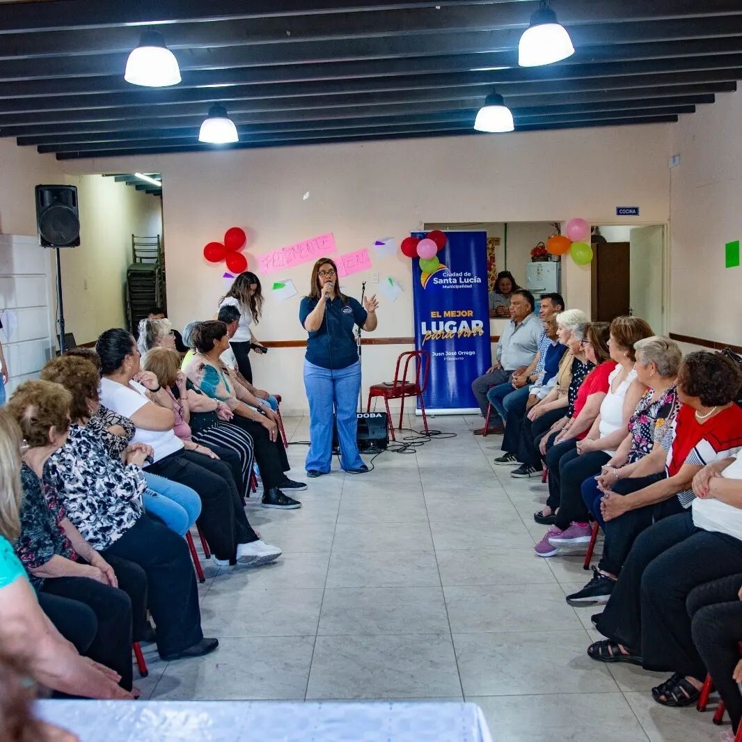 La municipalidad de Santa Lucia  continúa afianzando su compromiso con los adultos mayores del departamento, fortaleciendo los vínculos y promoviendo espacios de encuentro y celebración.