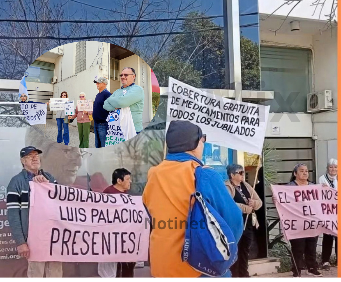 JUbilados.png San Lorenzo: Jubilados se movilizaron frente al PAMI y analizan marchar a Buenos Aires