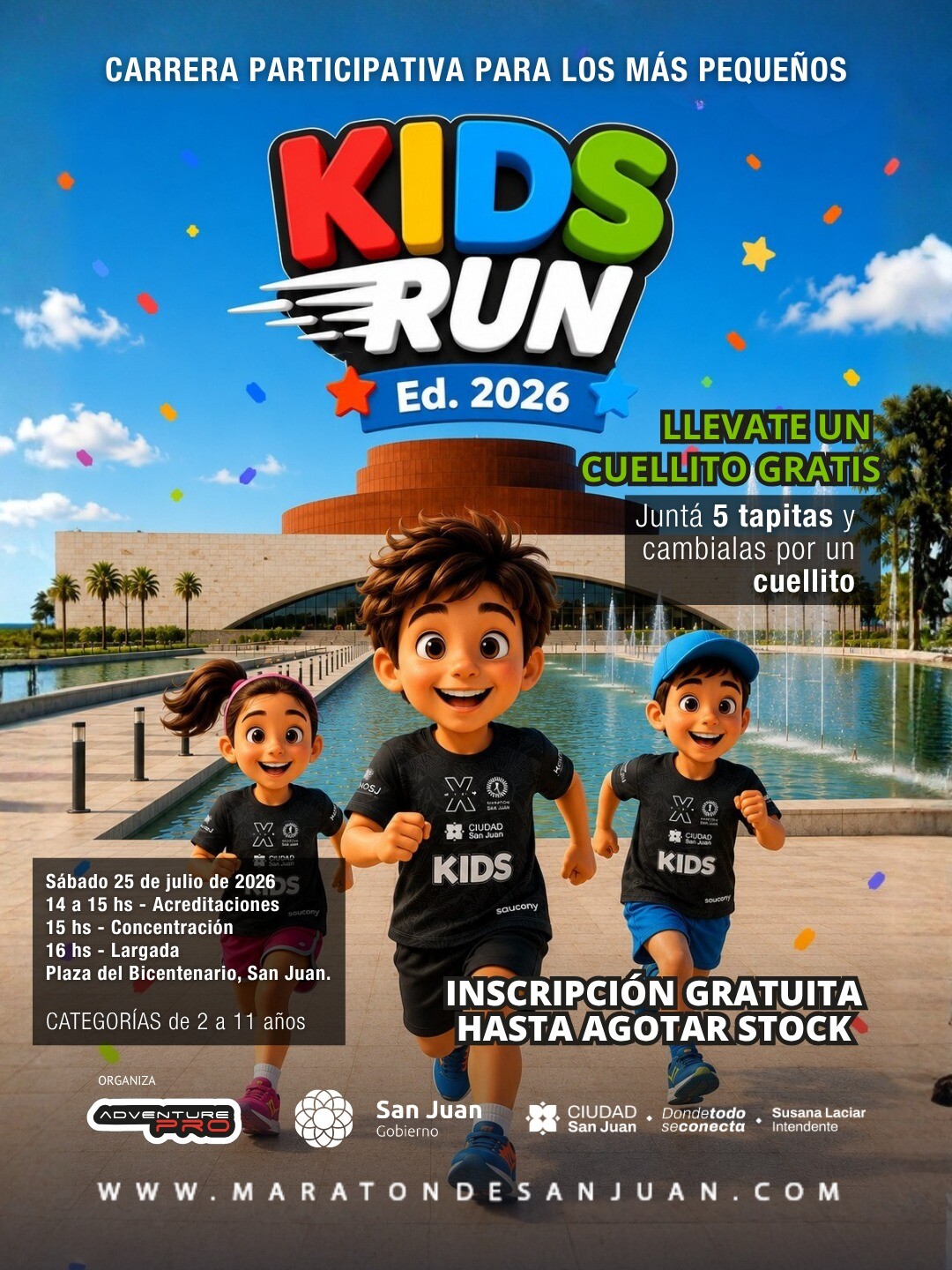 La Ciudad invita a la KIDS RUN 2026 y suma una campaña ecológica para promover el reciclaje
