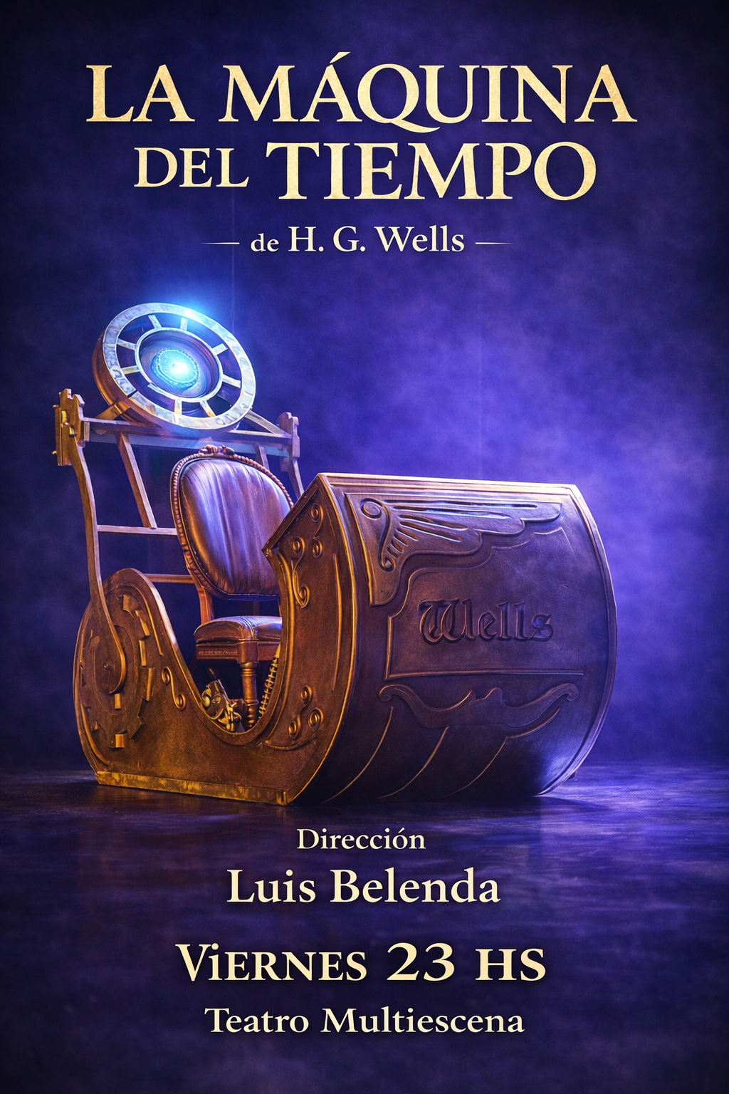 «LA MÁQUINA DEL TIEMPO», viernes 23 horas en Teatro Multiescena (Av. Corrientes 1764, CABA) una propuesta visual y filosófica de alto impacto.