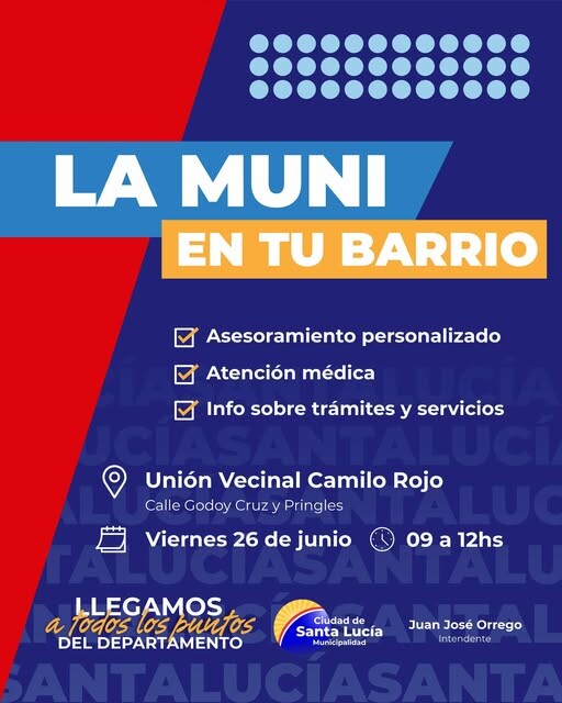 La Muni de Santa Lucía en la Unión Vecinal Camilo Rojo