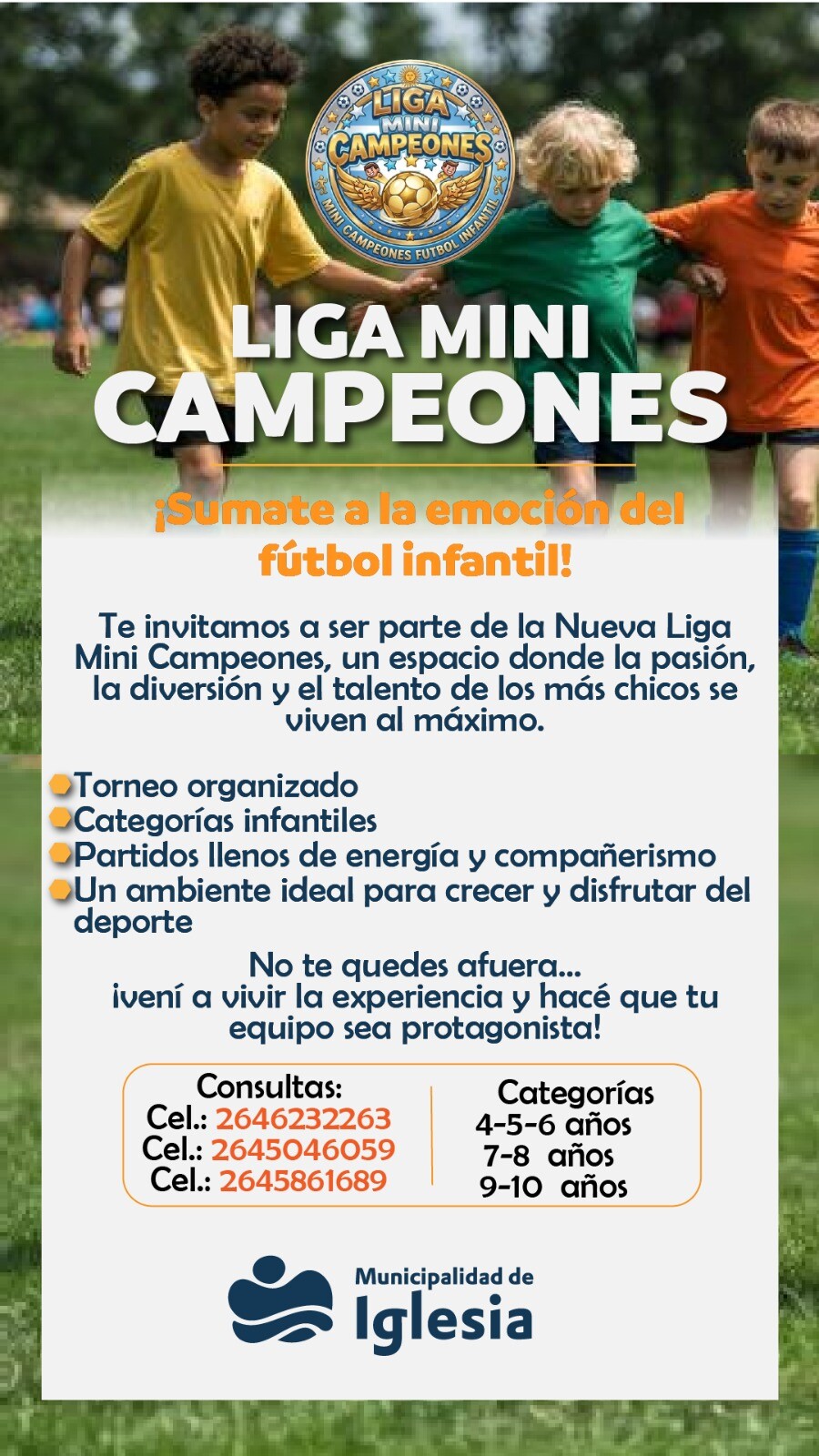 FUTBOL INFANTIL: Liga Mini Campeones en IGLESIA