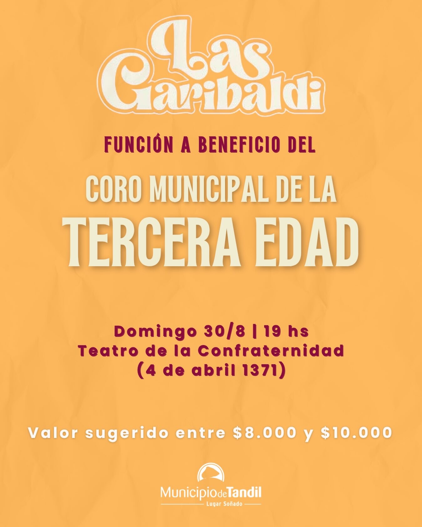 “LAS GARIBALDI” A BENEFICIO DEL CORO DE LA TERCERA EDAD