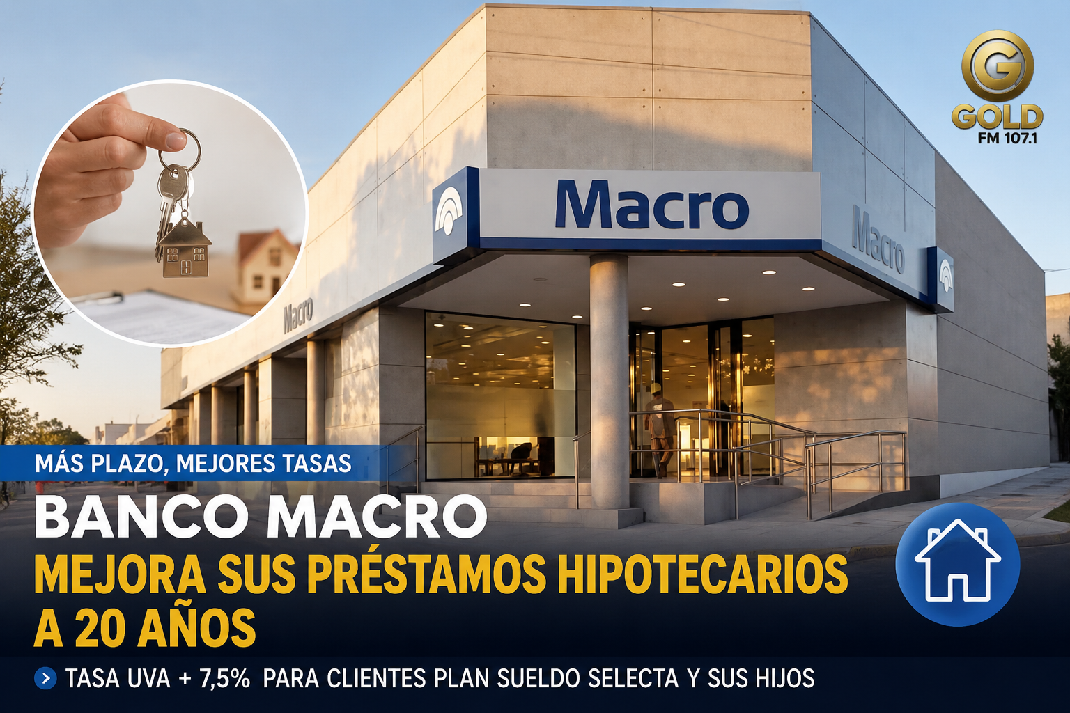 Banco Macro baja la tasa de sus créditos hipotecarios y ofrece plazos de hasta 20 años
