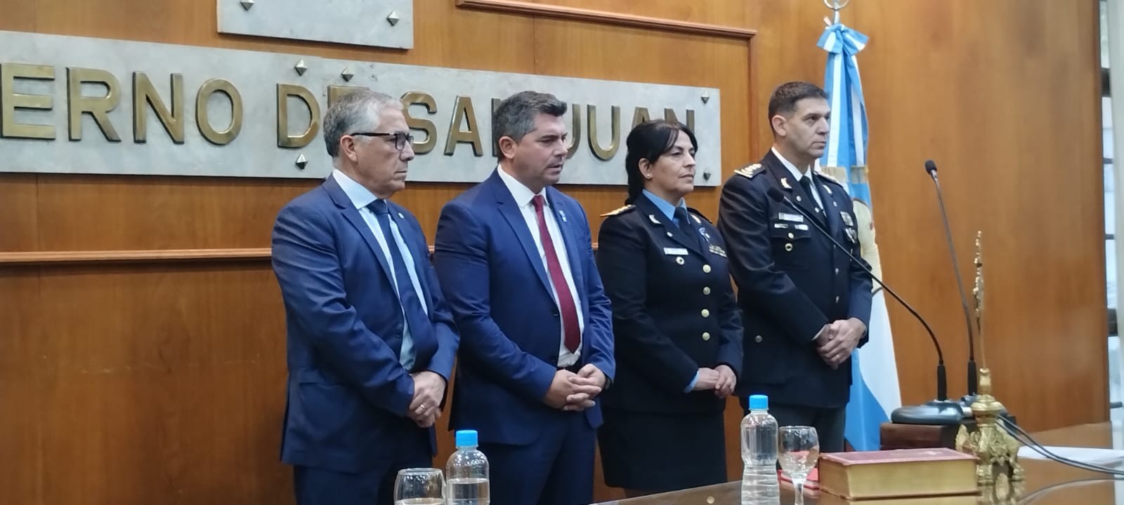 el Gobernador Marcelo Orrego oficializa a los nuevos referentes de Seguridad en San Juan