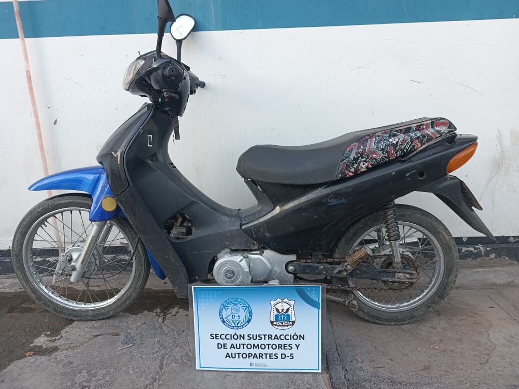 La Policía de San Juan secuestró una motocicleta con documentación apócrifa