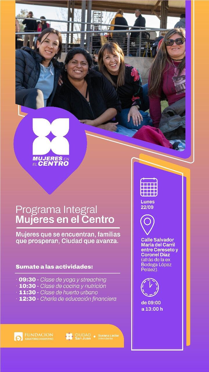 CIUDAD: Salud gratuita y asesoría en tu barrio: llega “Mujeres en el Centro”