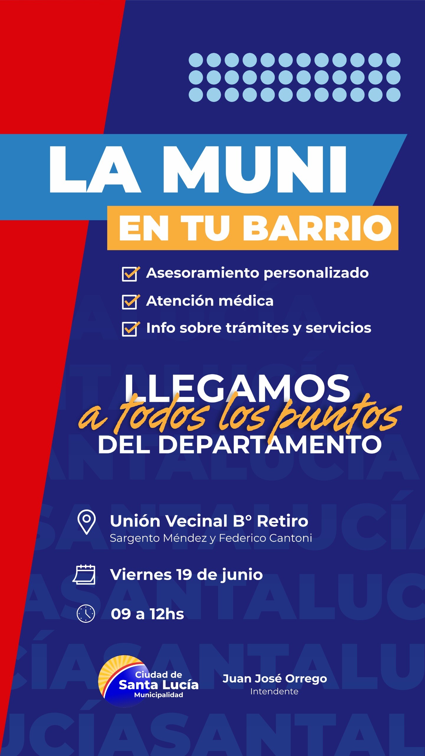 La Muni en Tu Barrio en Santa Lucía