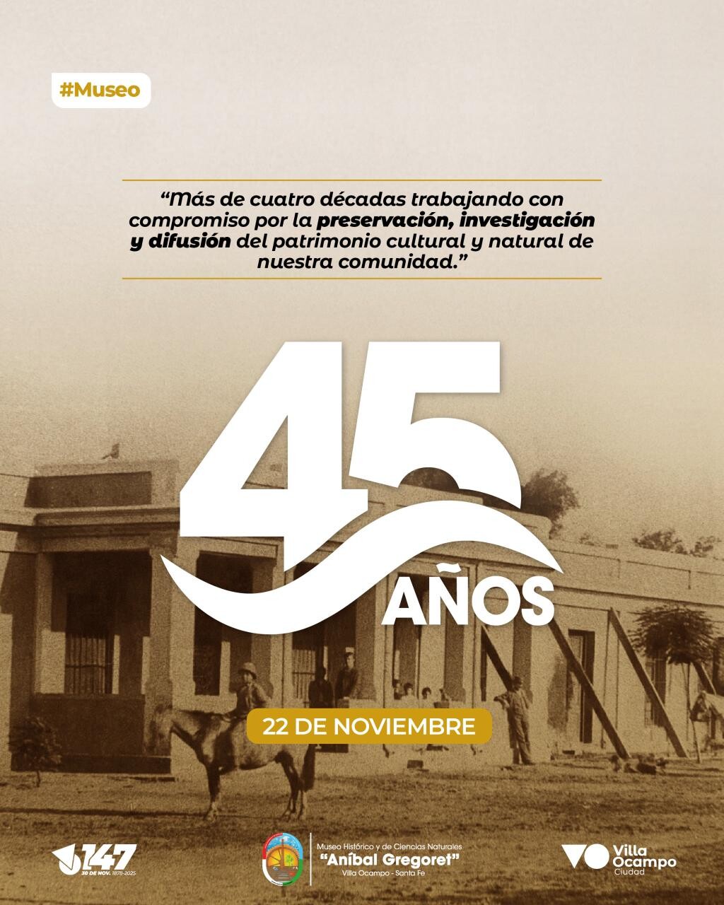 45 Aniversario Del Museo Historico y De Ciencias Naturales «Anibal Gregoret»