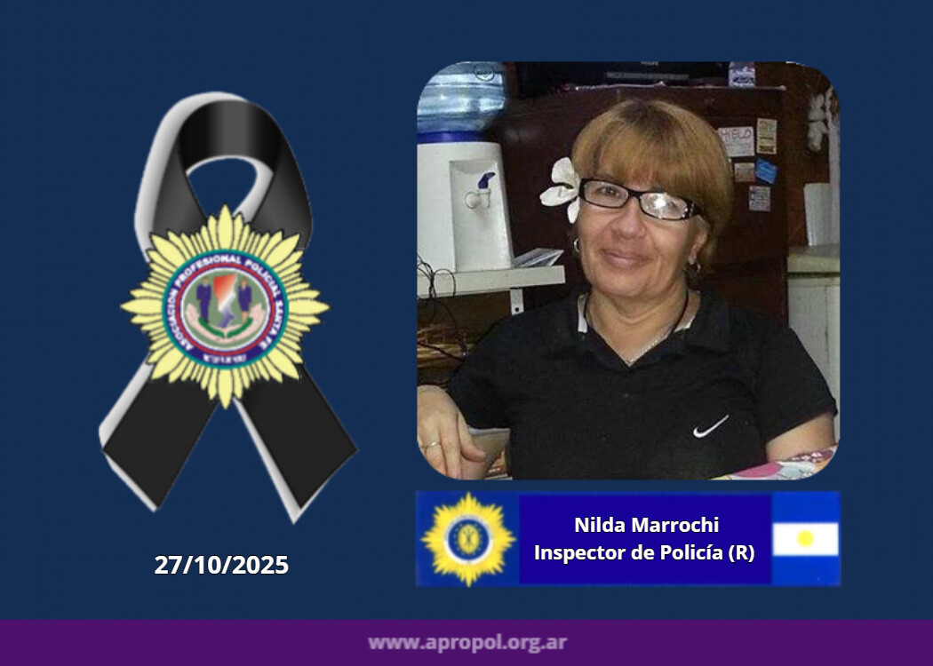 Necrológica | Falleció la Inspector de Policía (R) Nilda Marrochi