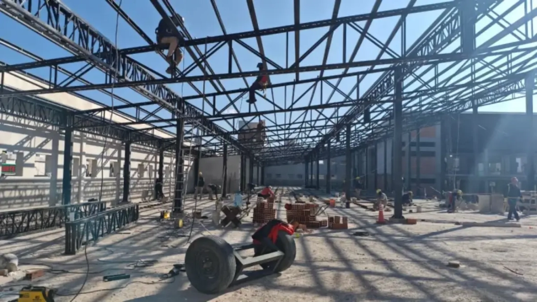 Avanza la reconstruccion del mercado San Miguel en Salta