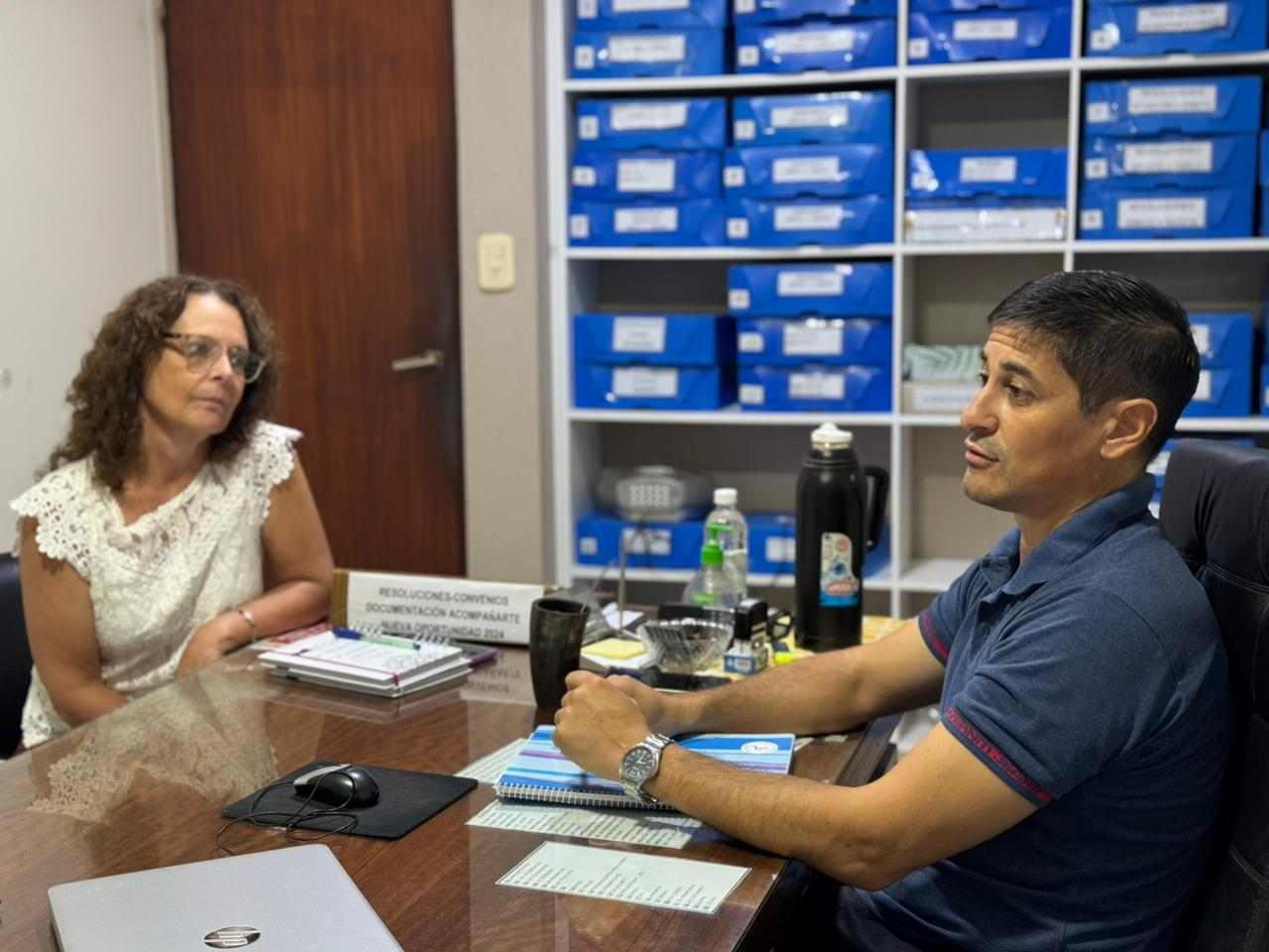 Merino y Yccuzzi.png Visita Institucional Para Fortalecer El Trabajo Conjunto En el Area De Educacion