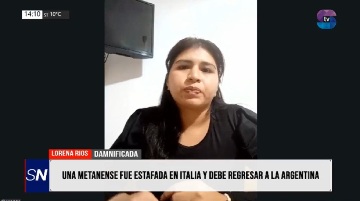 Promesas falsas y papeles truchos: una metanense varada en Italia