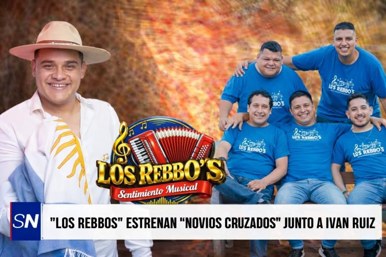 NOVIOS CRUZADOS PLACA.jpeg “Novios Cruzados”: el nuevo golpe musical de Los Rebbo’s junto a Iván Ruiz