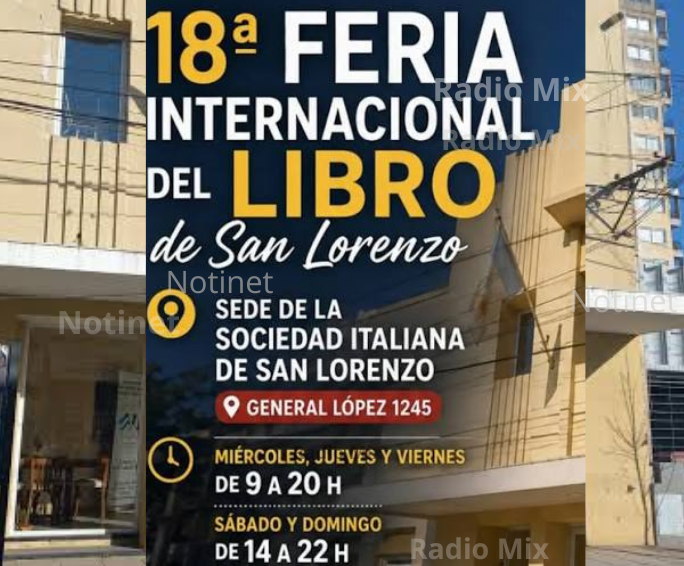 Notinet (26).png Todo listo para la 18ª Feria Internacional del Libro de San Lorenzo