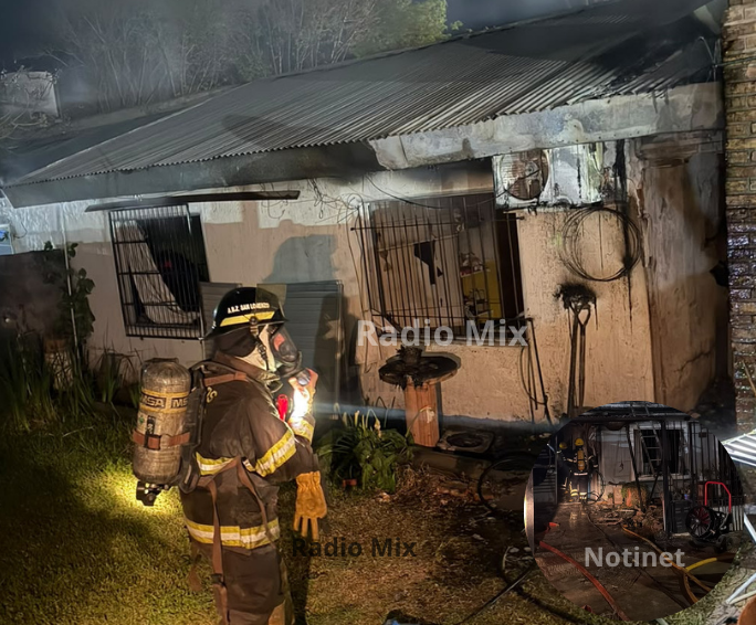 Incendio en Ricardone: bomberos controlaron un siniestro en una vivienda