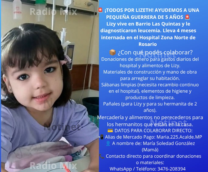 Lizeth: tiene 5 años, pelea contra la leucemia y su familia necesita urgente ayuda