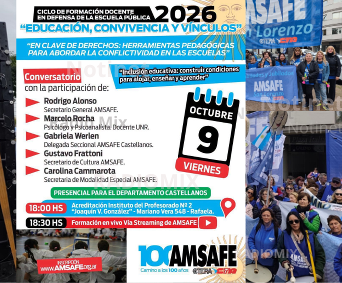 AMSAFE lanza una nueva jornada sobre inclusión y herramientas pedagógicas frente a la conflictividad escolar