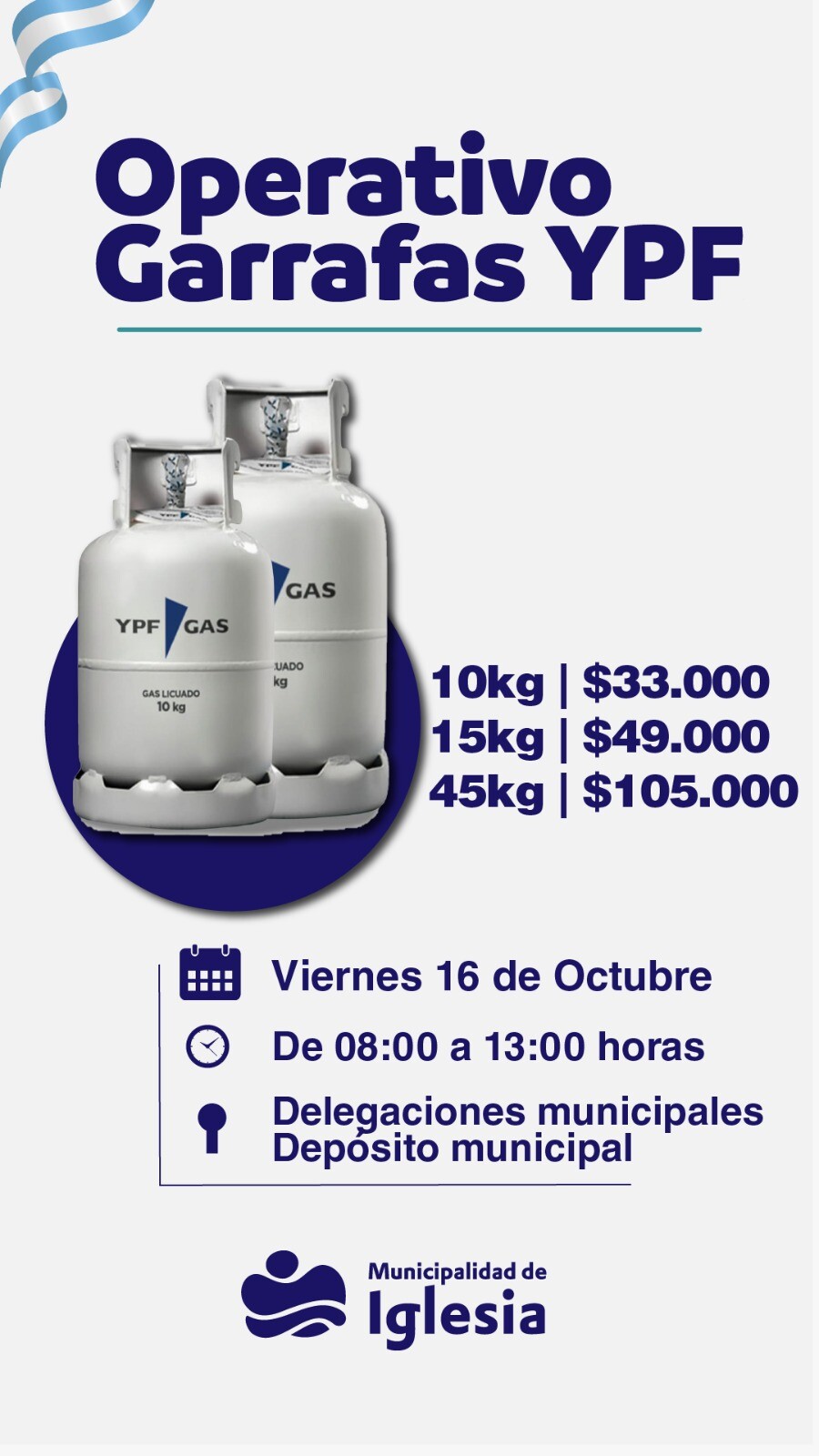Operativo Garrafas en el Departamento Iglesia