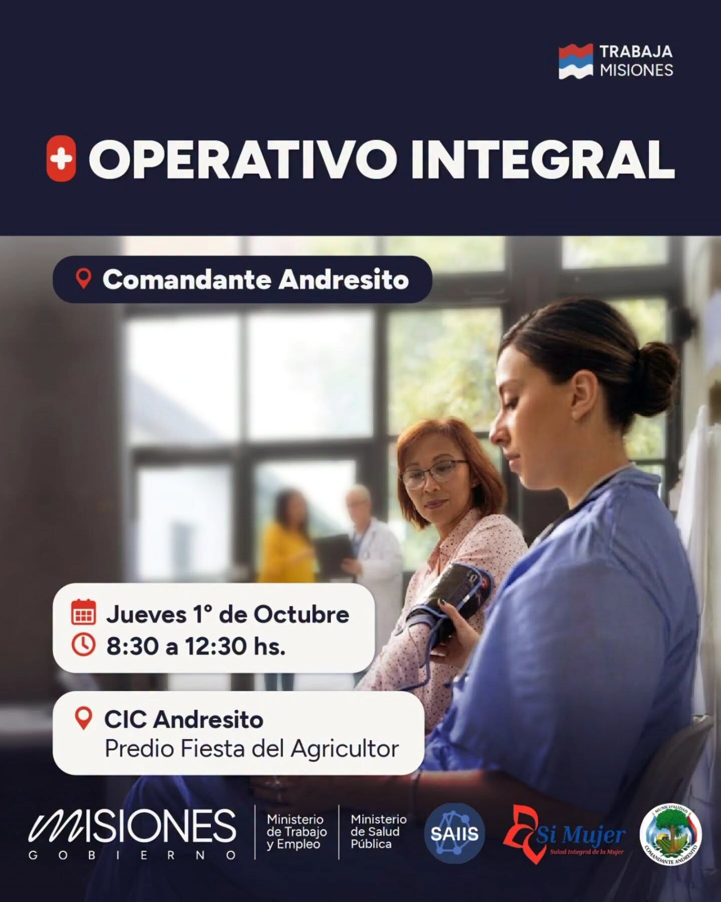 El Ministerio de Trabajo y Empleo de Misiones participará del Operativo Integral en Andresito, junto al Ministerio de Salud Pública