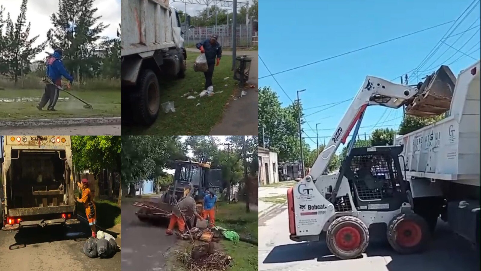Berazategui: Operativos de limpieza y recolección en los Barrios