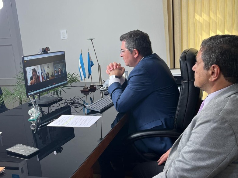 El gobernador Marcelo Orrego se comunicó de manera virtual con el flamante gobernador de Coquimbo, Darwin Ibacache.