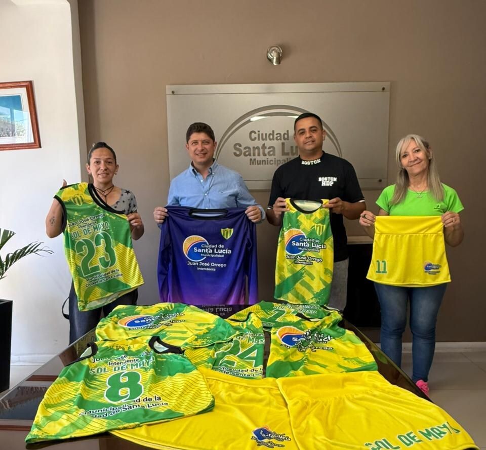 SANTA LUCÍA: el vicepresidente del equipo de Hockey Femenino del Club Sol de Mayo, visitó la intendencia