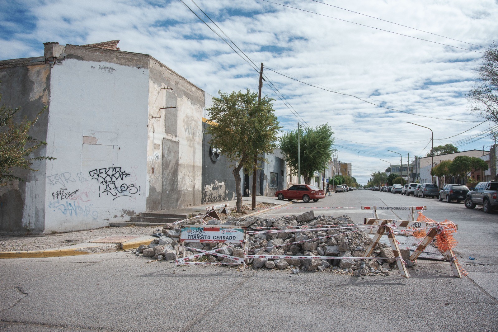 Obras Públicas avanza con el plan integral de reparación de calles de Rawson
